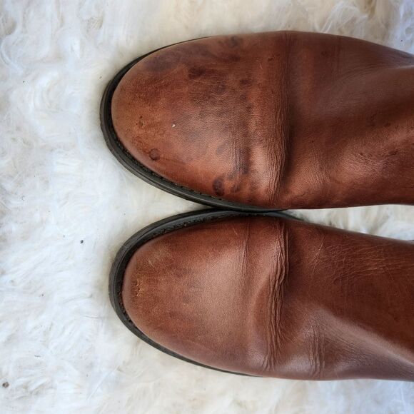 Aldos brown leather riding boots - Picture 12 of 16